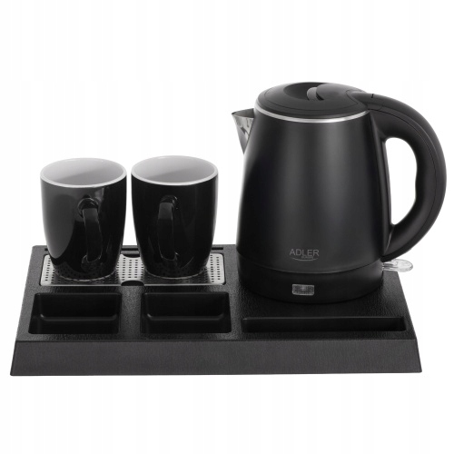 Zestaw powitalny do hotelu z czajnikiem i tacką Adler 1387