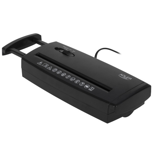 Niszczarka do dokumentów na kosz - 5 kartek P-1 Adler 1040