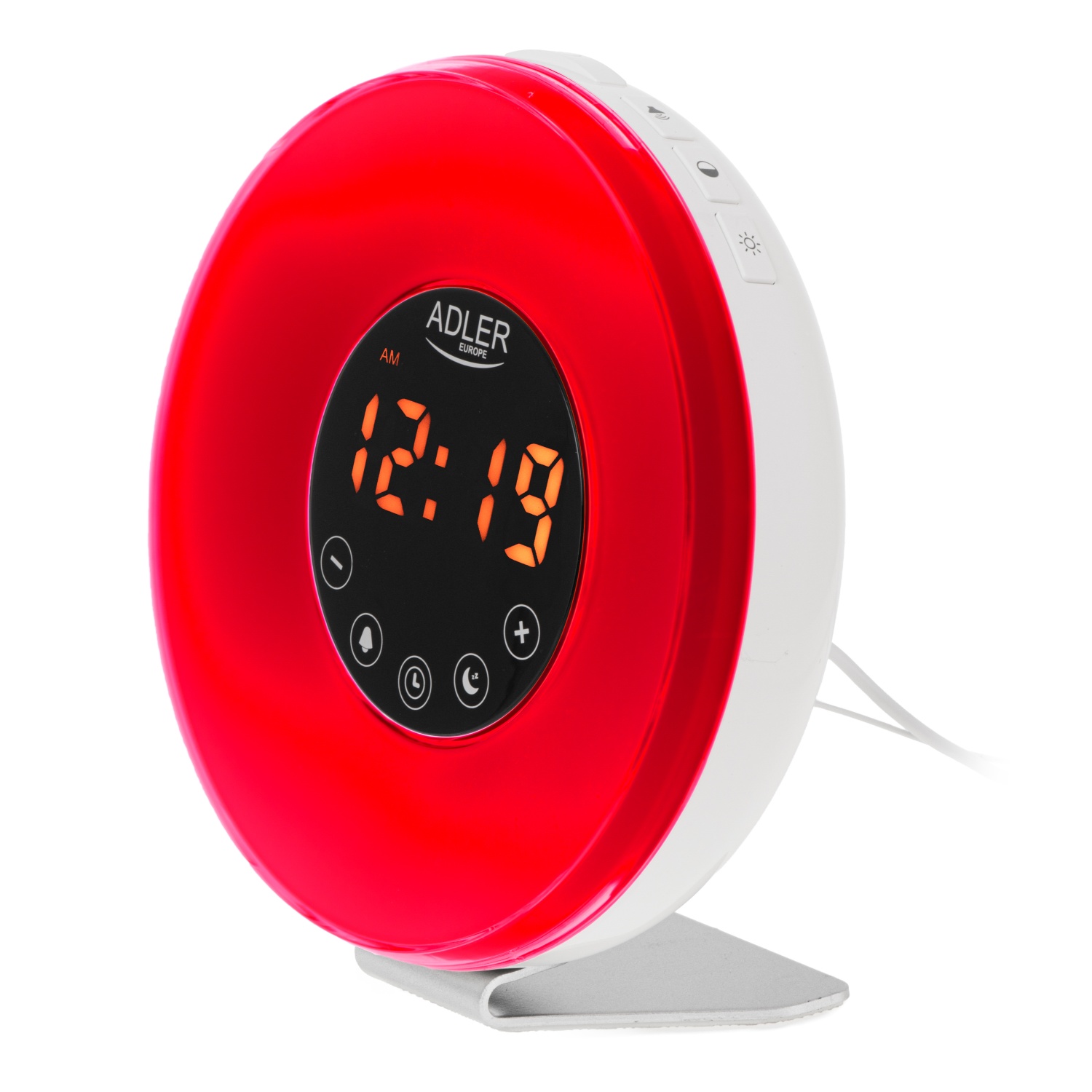 Budzik świetlny z symulacją wschodu słońca i dźwiękami natury Adler 1916