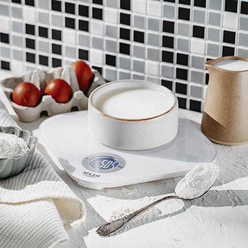 Waga kuchenna elektroniczna 10kg z pomiarem objętości - Adler 3180