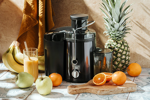 Sokowirówka 600W z tytanowymi ostrzami - system niekapek Adler 4132