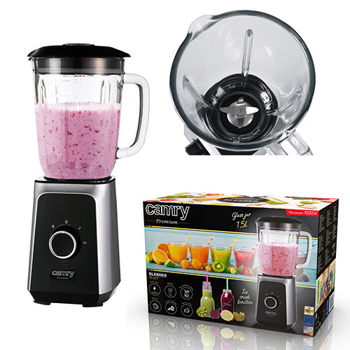 Blender kielichowy 1000W z szklanym dzbankiem Camry 4077