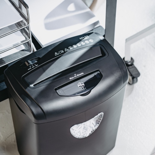 Niszczarka do dokumentów 10 kartek P-4 na ścinki 4mm Adler 1038