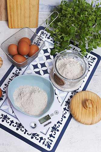 Waga kuchenna elektroniczna 5kg z tarowaniem i otworem do zawieszania Mesko 3159