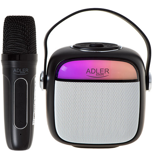 Głośnik karaoke z mikrofonem - 8h pracy - Bluetooth 5.1 - Adler 1199