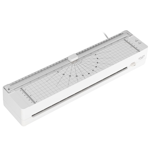 Laminator A3 na gorąco z trymerem i foliami startowymi Adler 1042