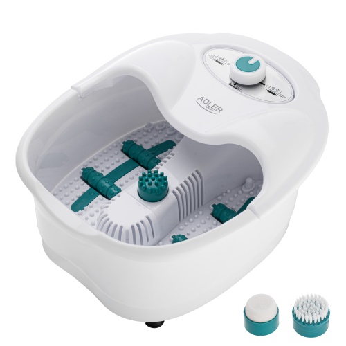 Masażer do stóp z podczerwienią i masażem wodnym - 4 rolki Adler 2167