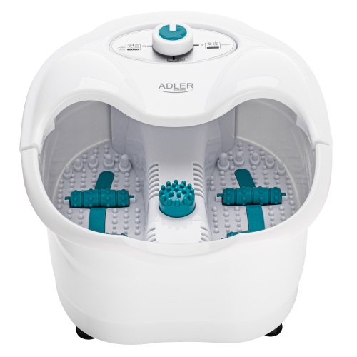 Masażer do stóp z podczerwienią i masażem wodnym - 4 rolki Adler 2167
