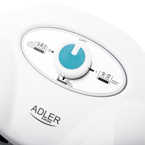 Masażer do stóp z podczerwienią i masażem wodnym - 4 rolki Adler 2167