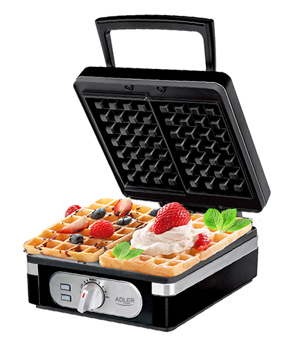 Gofrownica 2000W z regulacją temperatury - Adler Adler 3056