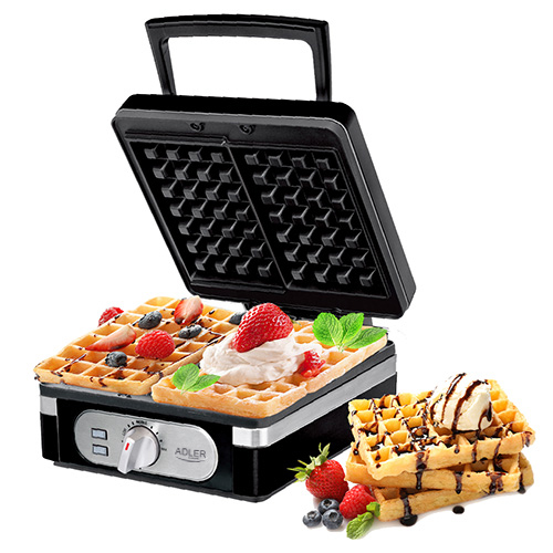 Gofrownica 2000W z regulacją temperatury - Adler Adler 3056