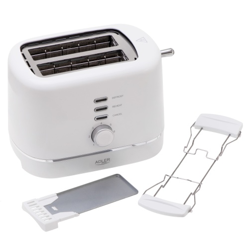 Toster z rusztem do bułek - 7 poziomów - Funkcje rozmrażania AD 3224