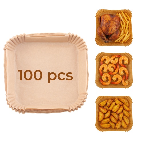 Papierowe wkłady do frytkownicy powietrznej 100 szt - 16 cm Adler 6731