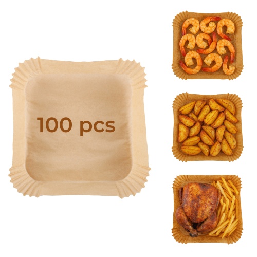 Wkłady do frytkownicy powietrznej 100 szt. - 20 cm - Do 240°C Adler 6732