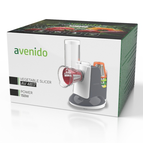 Szatkownica elektryczna z 5 nasadkami - tarka i krajarka do warzyw AV 4817