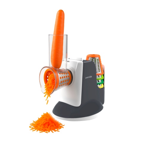 Szatkownica elektryczna z 5 nasadkami - tarka i krajarka do warzyw AV 4817