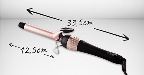 Lokówka 19mm ceramiczna z regulacją temperatury Adler 2116