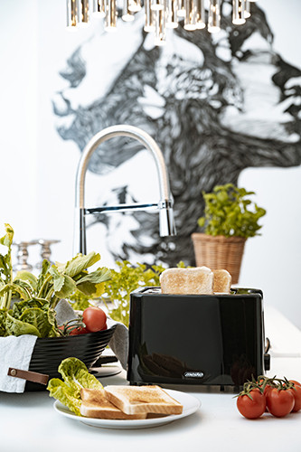 Toster 2-kromkowy z regulacją mocy - tacka na okruchy Mesko 3220