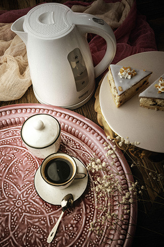 Czajnik elektryczny 1,7 L biały z filtrem i automatycznym wyłączaniem Camry 1255