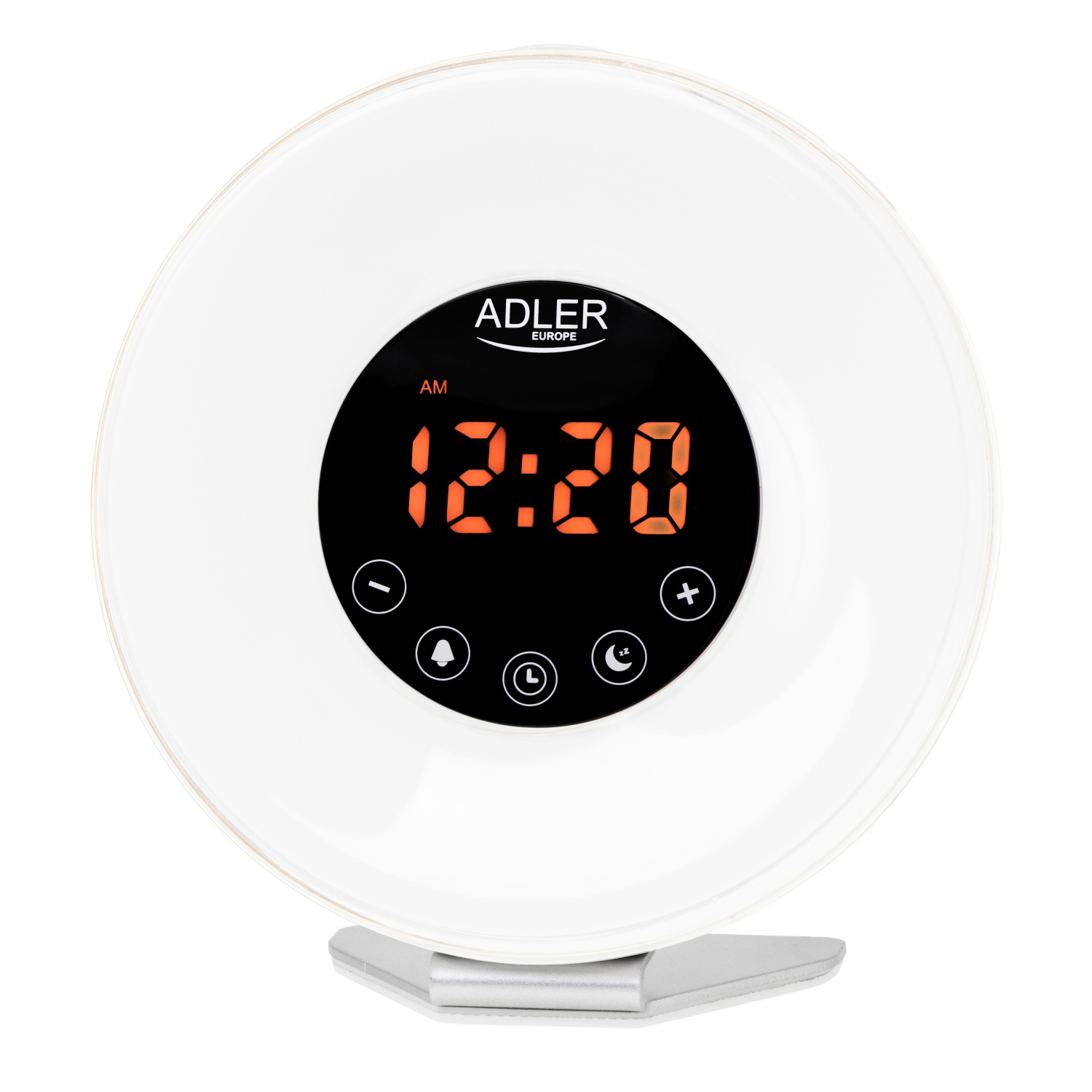 Budzik świetlny z symulacją wschodu słońca i dźwiękami natury Adler 1916