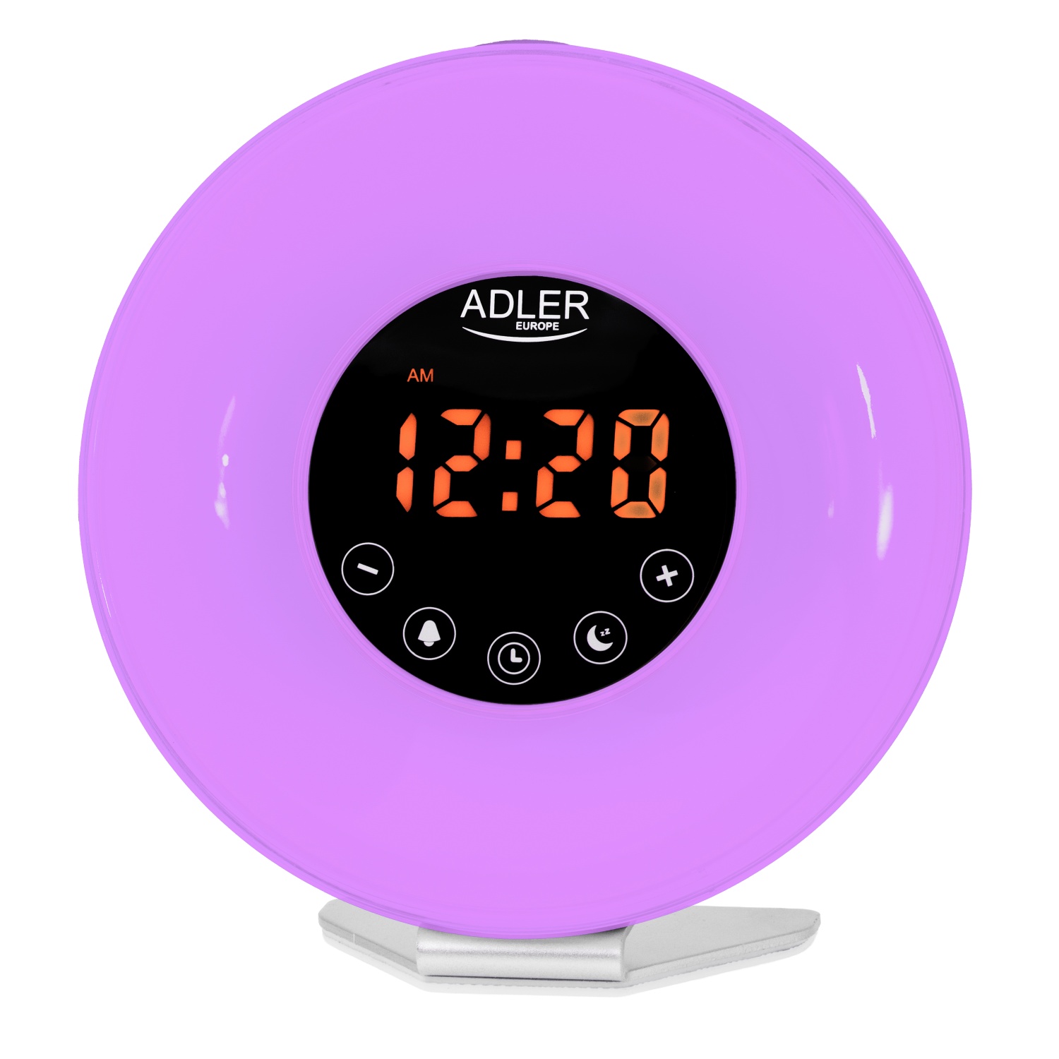 Budzik świetlny z symulacją wschodu słońca i dźwiękami natury Adler 1916