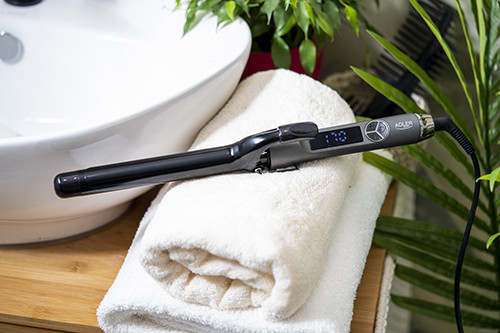 Lokówka ceramiczna 25mm z wyświetlaczem LCD Adler 2114