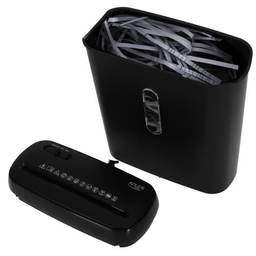 Niszczarka do dokumentów P-2 na 6 kartek z funkcją auto-start Adler 1039