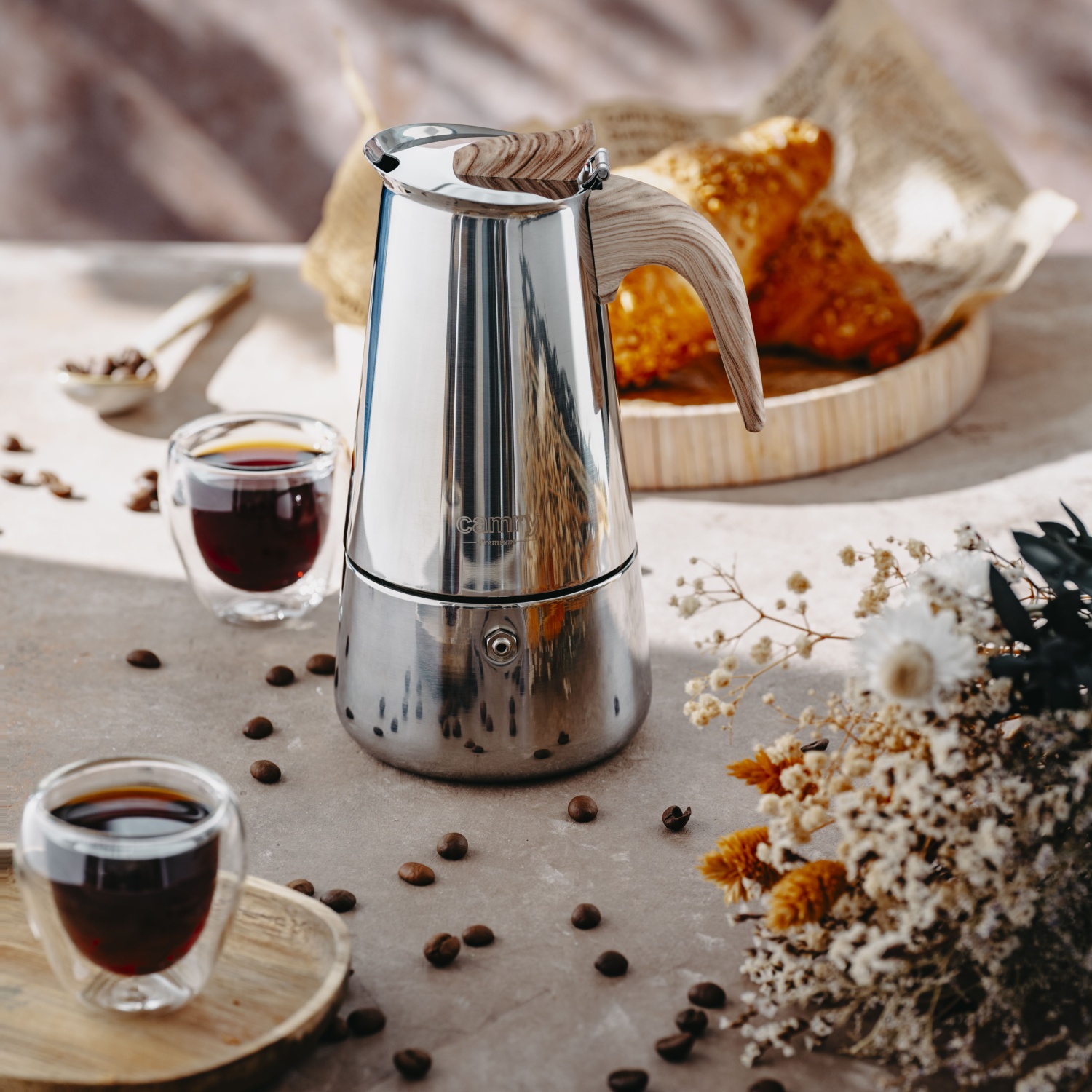 Kawiarka do espresso 450ml na wszystkie kuchenki Camry 4424