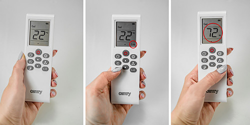 Klimatyzator 12000 BTU z osuszaniem i pilotem Camry 7907