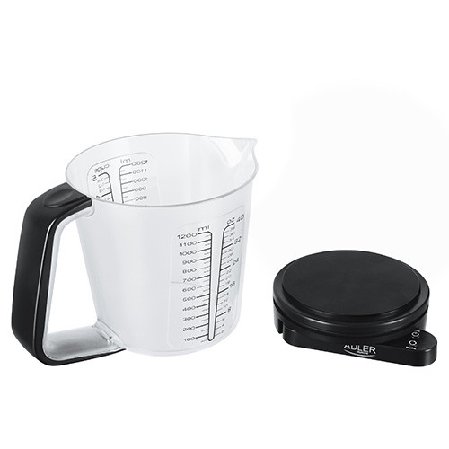 Elektroniczna waga kuchenna 5kg z kubkiem miarką Adler 3178