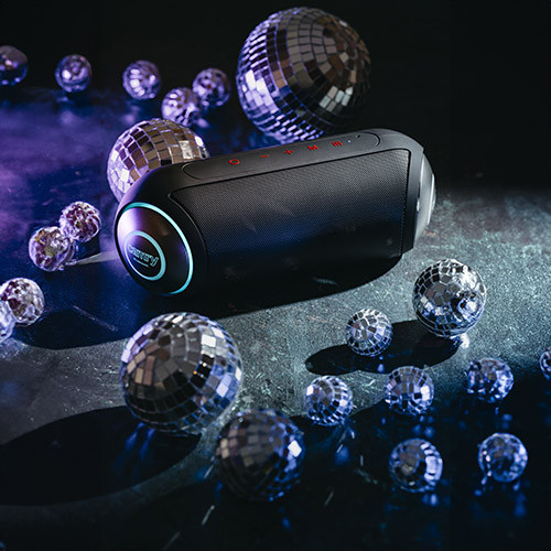 Głośnik Bluetooth IPX7 60W z basem i podświetleniem Camry 1901