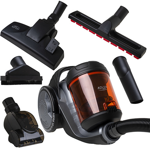 Odkurzacz cyklonowy bezworkowy HEPA 13 1,6L Adler 7065