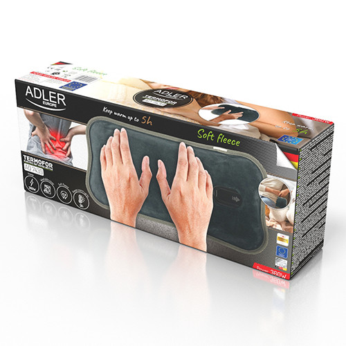 Termofor elektryczny 360W z polarowym pokrowcem Adler 7439