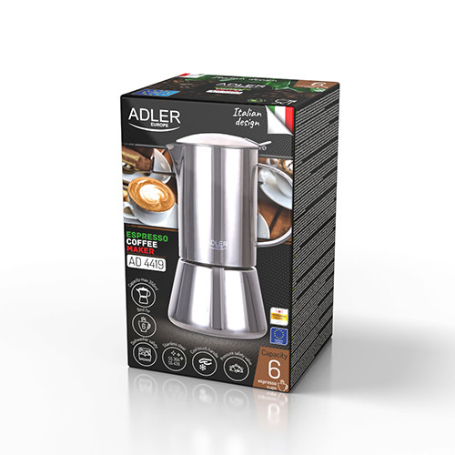 Kawiarka do espresso 350ml na wszystkie kuchenki Adler 4419