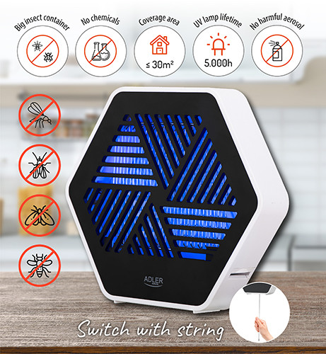 Lampa owadobójcza UV na muchy i komary Adler 7939