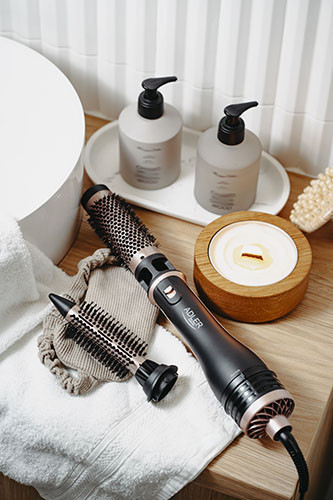 Lokówko-suszarka 2 w 1 z 2 nasadkami - 1200W - Adler 2026