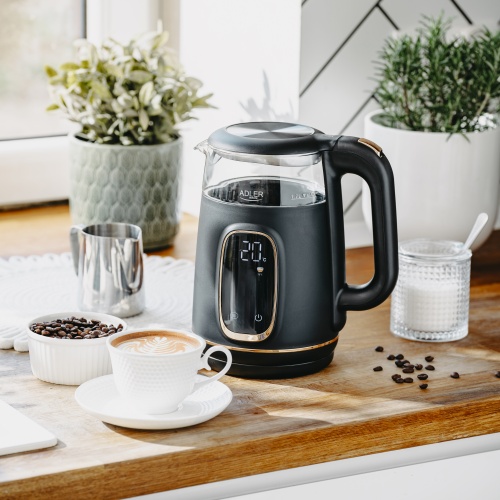 Czajnik elektryczny szklany z regulacją temperatury 1,7L Adler 1305