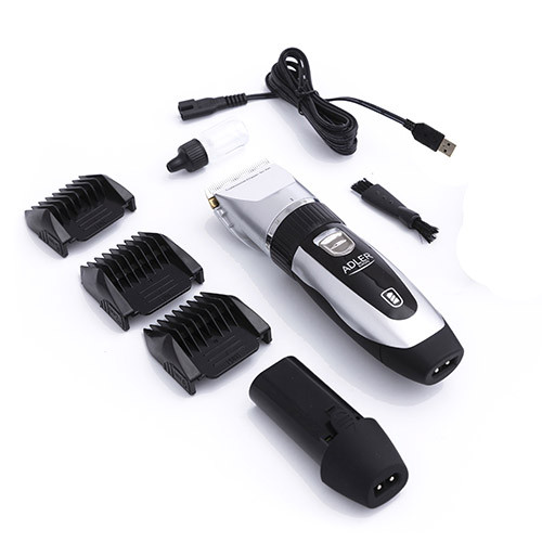 Strzyżarka dla zwierząt z tytanową głowicą i 2 bateriami Adler 2823