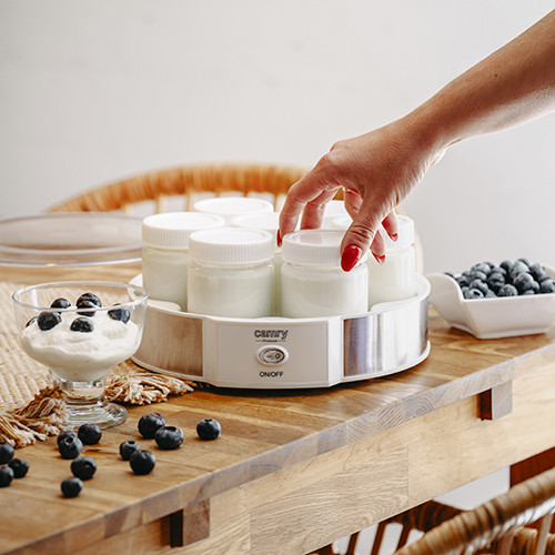 Jogurtownica z 7 szklanymi słoikami - stała temperatura 42°C Camry 4519