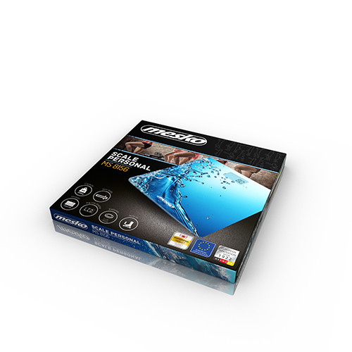 Waga łazienkowa szklana 150 kg z wyświetlaczem LCD Mesko Mesko 8156