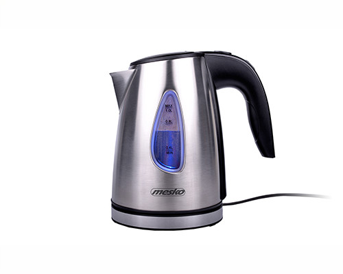 Czajnik elektryczny ze stali nierdzewnej 1,0 L z filtrem i podświetleniem Mesko 1351