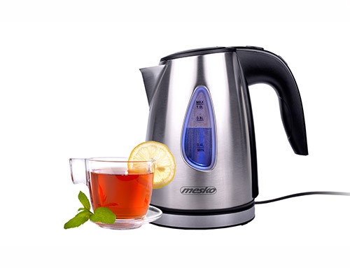 Czajnik elektryczny ze stali nierdzewnej 1,0 L z filtrem i podświetleniem Mesko 1351