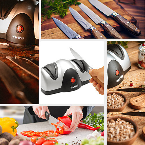 Elektryczna ostrzałka do noży z systemem 2-stopniowym Mesko 4516