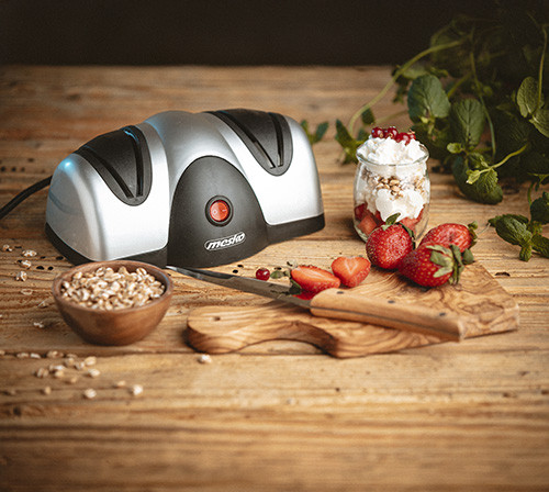 Elektryczna ostrzałka do noży z systemem 2-stopniowym Mesko 4516